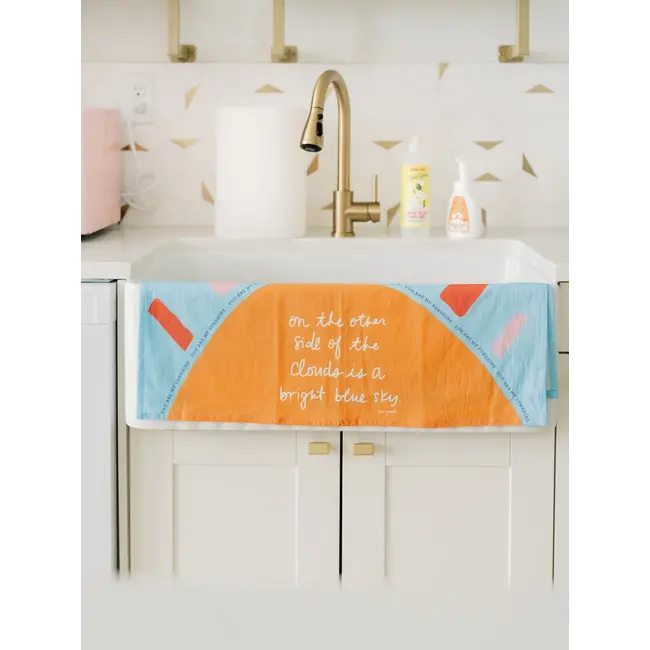 Bright Blue Sky Tea Towel