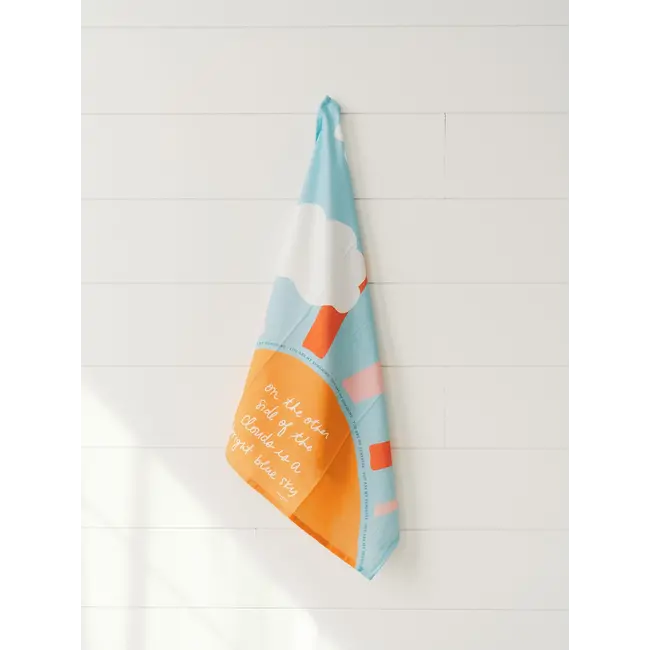 Bright Blue Sky Tea Towel