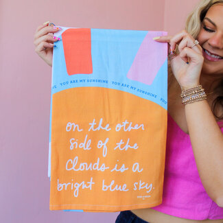 Bright Blue Sky Tea Towel
