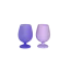 Amethyst Silicone Unbreakable Wine Glasses - Set of 2