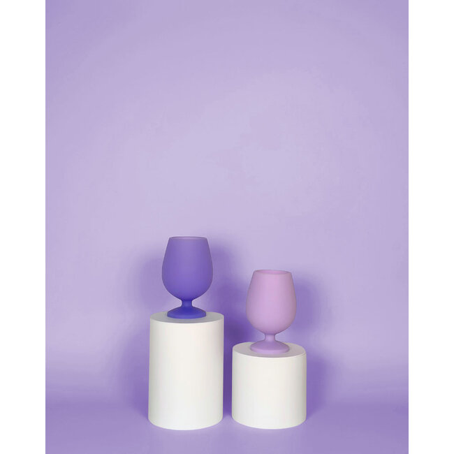Amethyst Silicone Unbreakable Wine Glasses - Set of 2