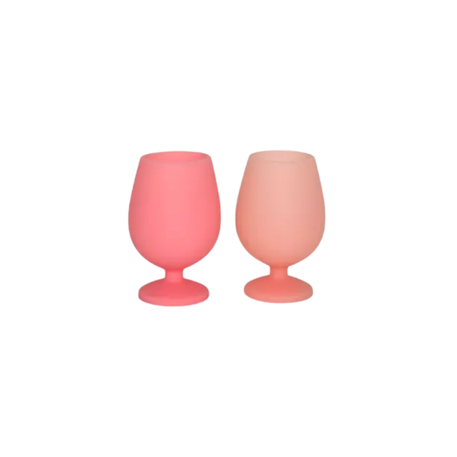 Flamingo Silicone Unbreakable Wine Glasses - Set of 2