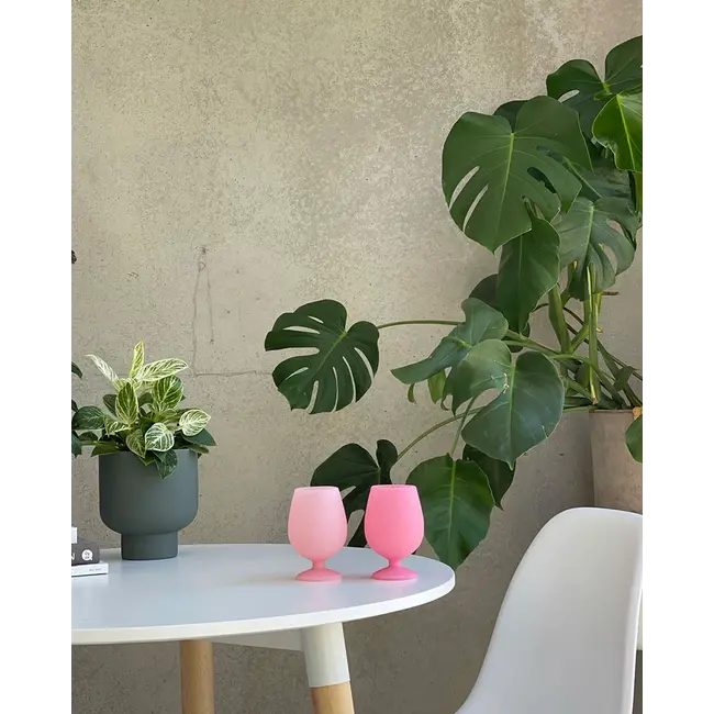 Flamingo Silicone Unbreakable Wine Glasses - Set of 2