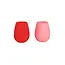 Cherry Silicone Unbreakable Glasses - Set of 2
