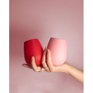 Cherry Silicone Unbreakable Glasses - Set of 2