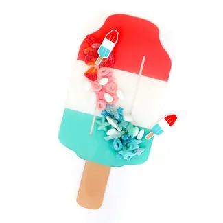 Patriotic Popsicle Rocket Pop Acrylic Tray