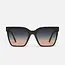 Level Up in Matte Black & Coral Fade Lens - Quay