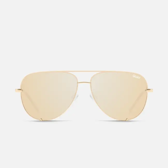 High Key in Gold/Gold Polarized - Quay