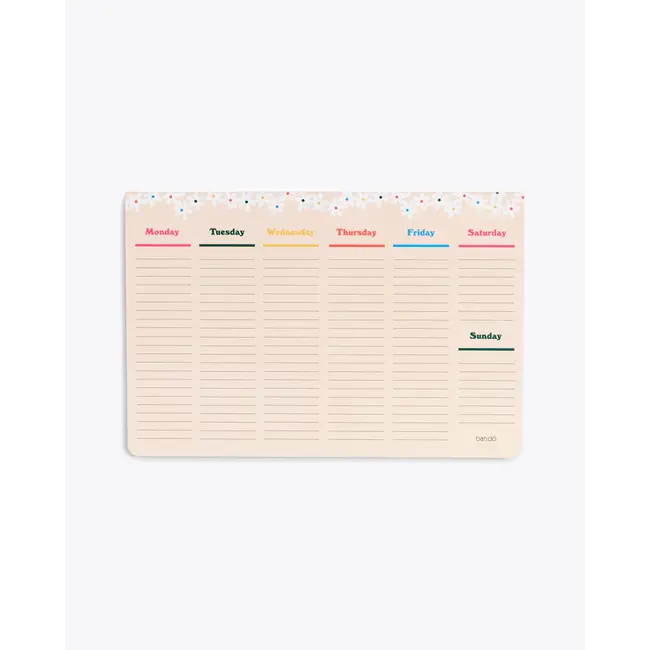 Week-To-Week Daisies Mega Desk Notepad
