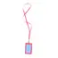 Keep It Close Card Case with Lanyard, Metallic Pink