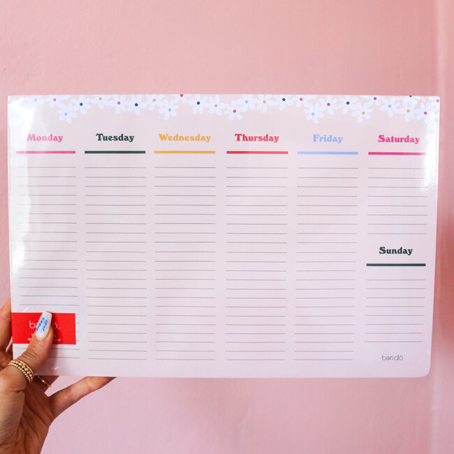 Week-To-Week Daisies Mega Desk Notepad
