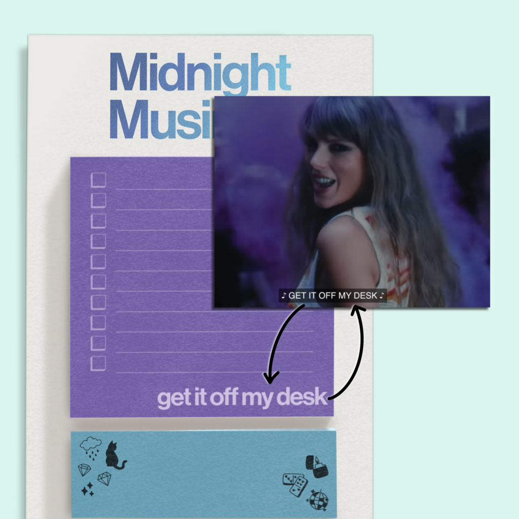 Shop Trimmings Midnight Musings Sticky Note Set