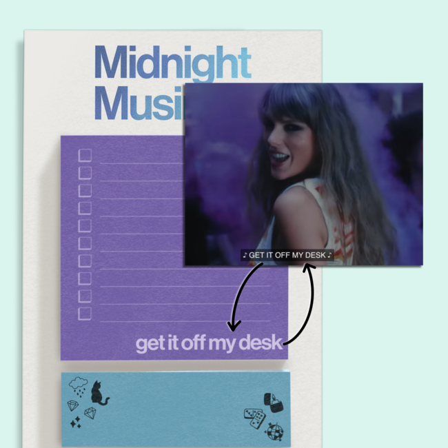 Midnight Musings Sticky Note Set
