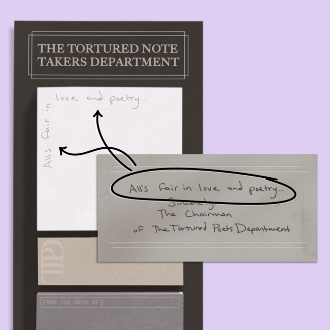 The Tortured Note Takers Department Sticky Note Set