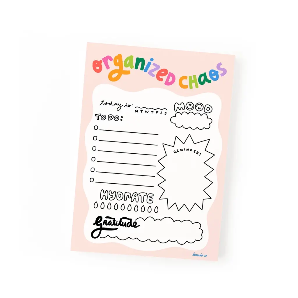 K+S Design Co Organized Chaos Notepad