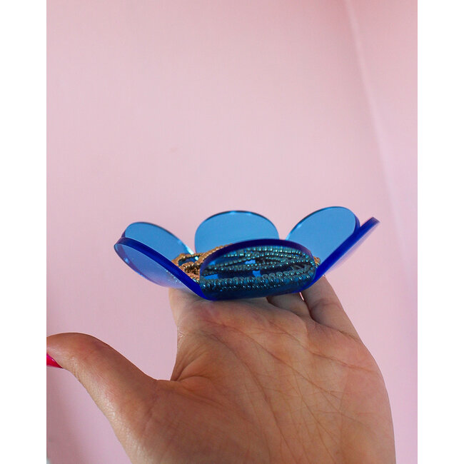 Light Blue Daisy Dish