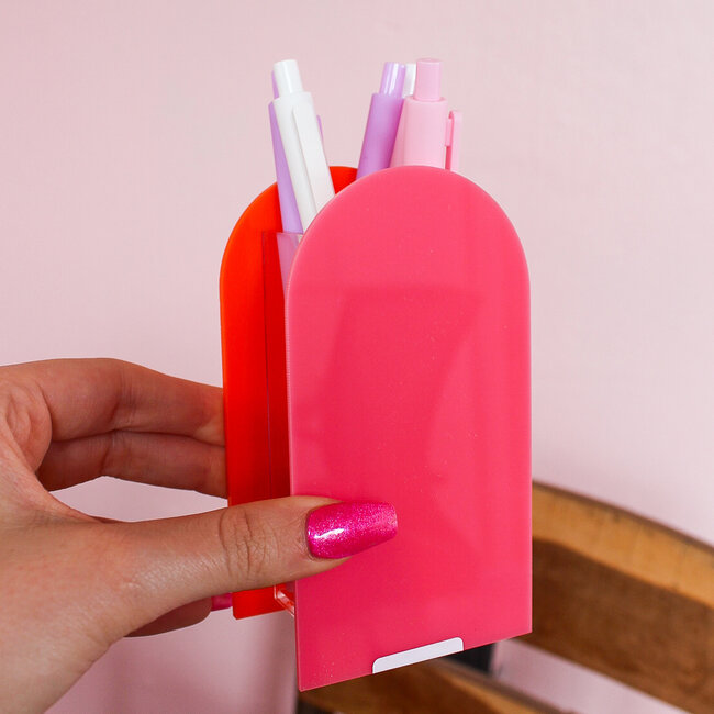 Pink & Orange Small Vase