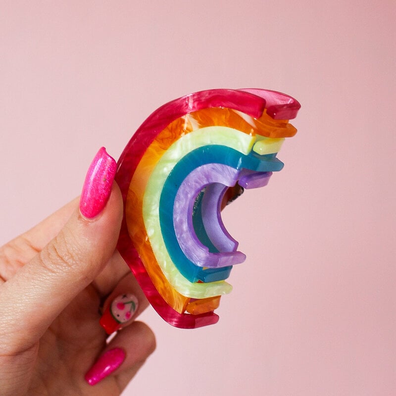 Rainbow Claw Clip