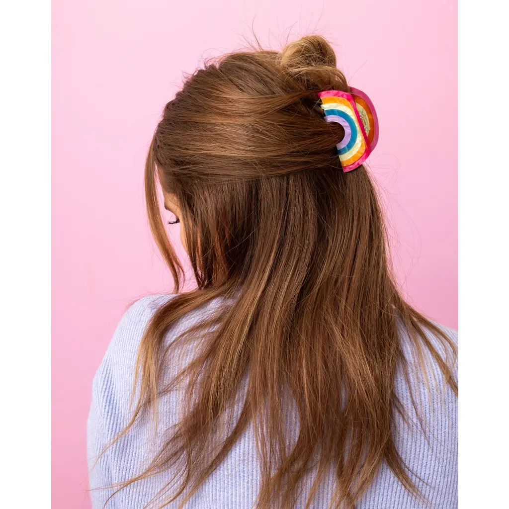 Rainbow Claw Clip