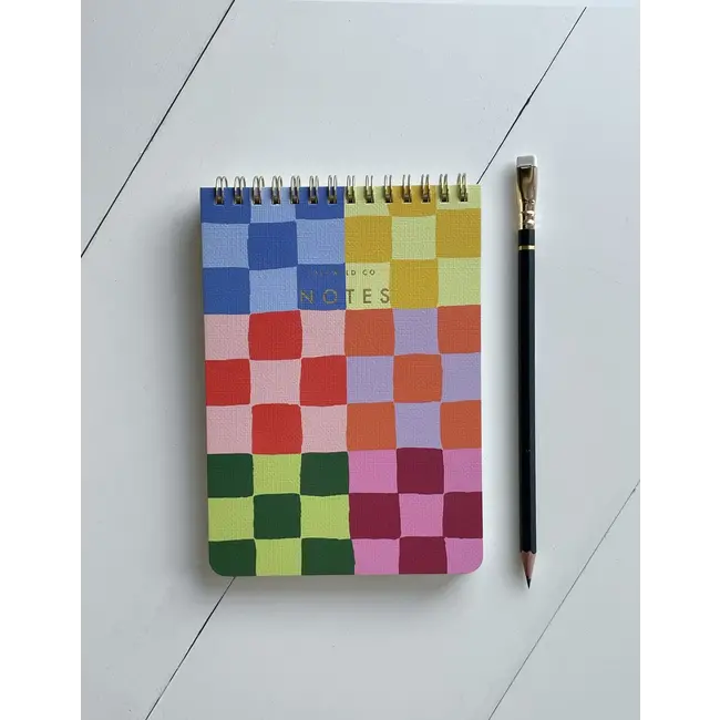 Rainbow Checks Jotter