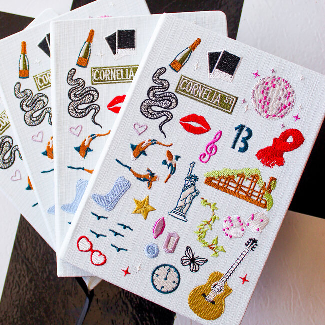 Embroidered Taylor Swift Hardcover Notebook