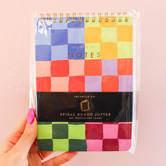 Rainbow Checks Jotter