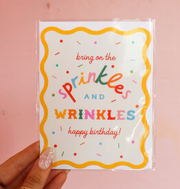 Wavy Die Cut Sprinkles and Wrinkles Card