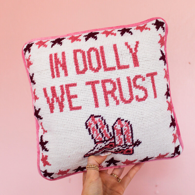 In Dolly We Trust Pillow