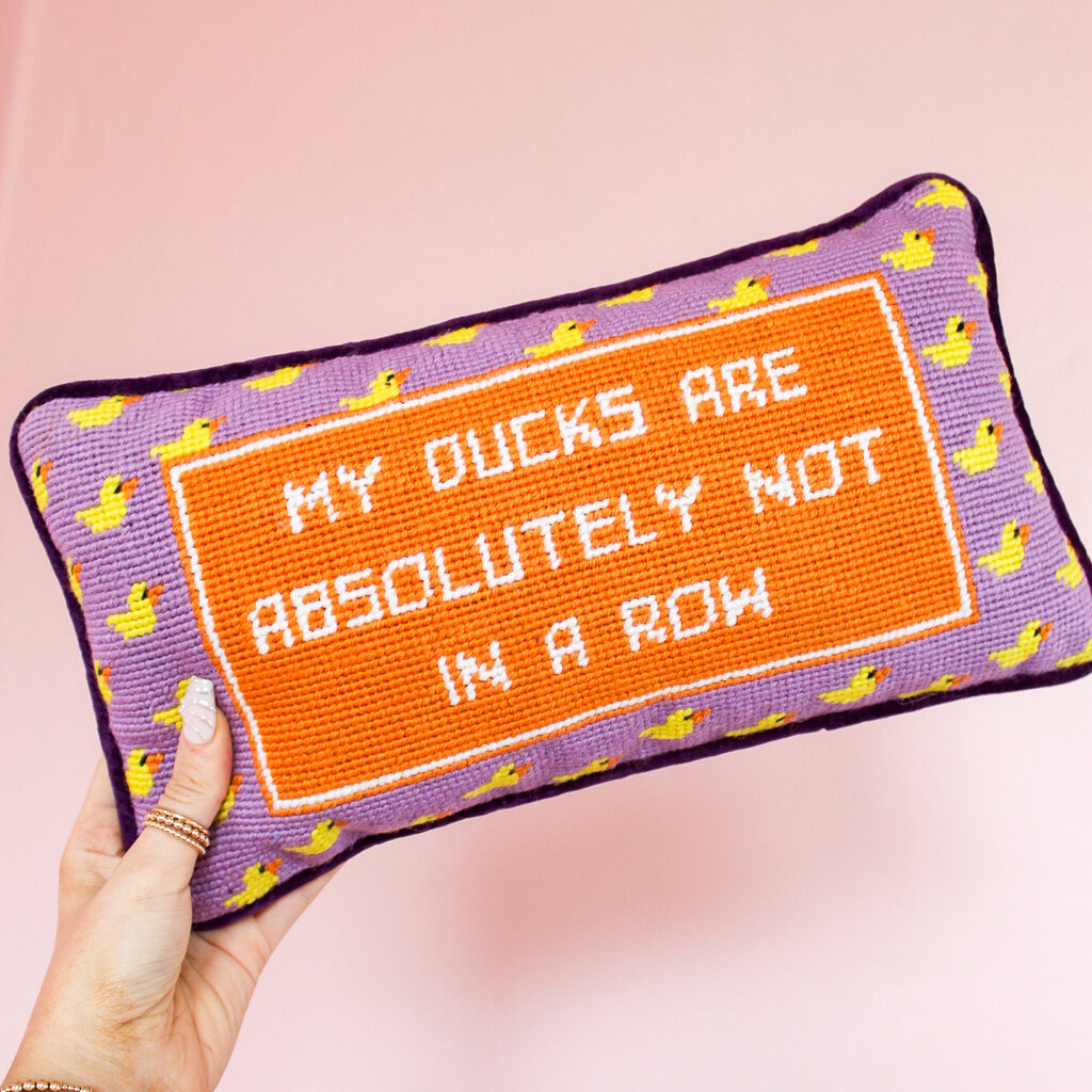 Ducks in a Row Pillow