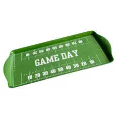 Green Football Gameday Melamine Tray