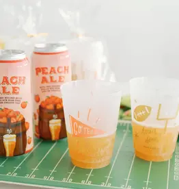 doe a deer Go Team... Touchdown! Shatterproof Glasses Set