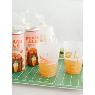 doe a deer Go Team... Touchdown! Shatterproof Glasses Set