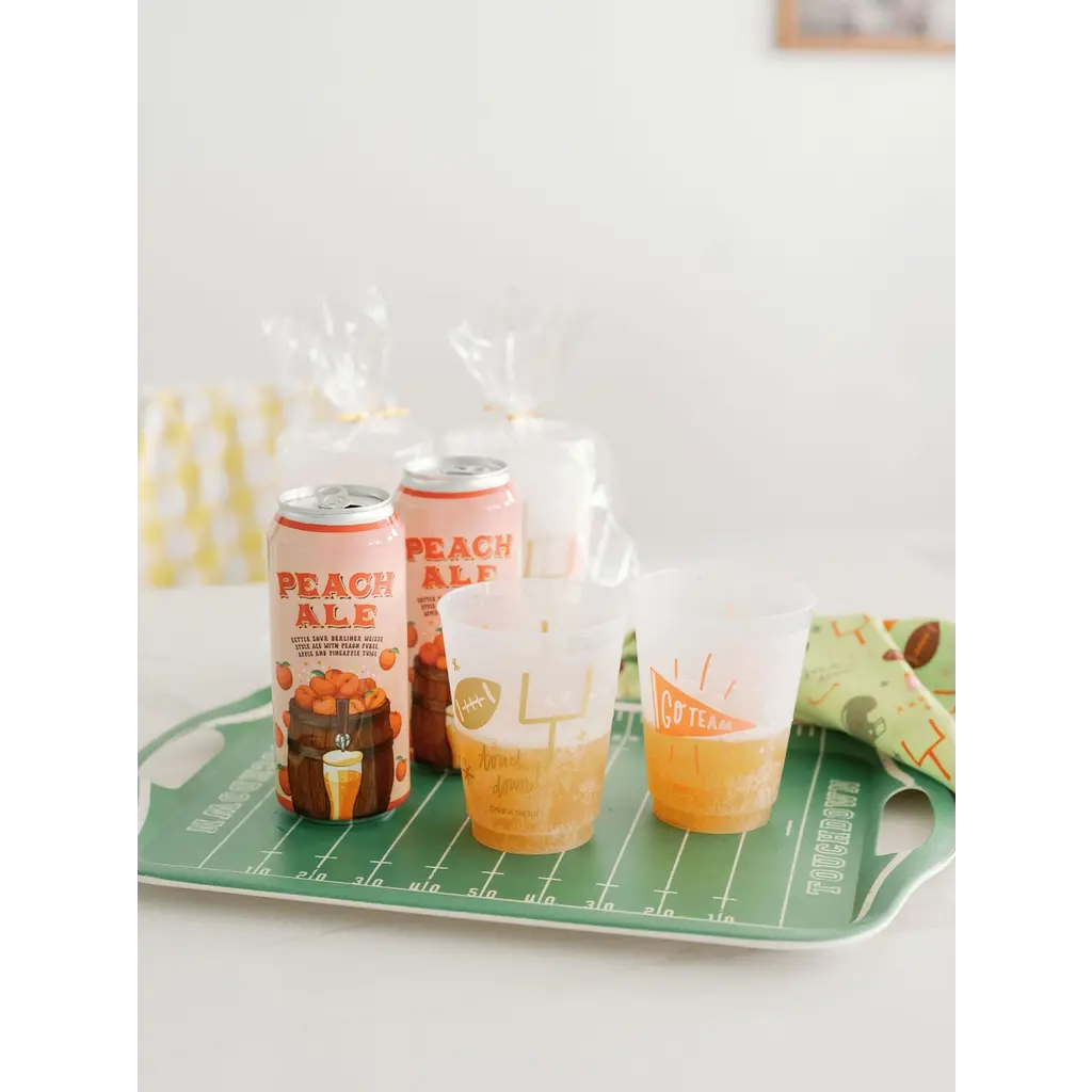 doe a deer Go Team... Touchdown! Shatterproof Glasses Set