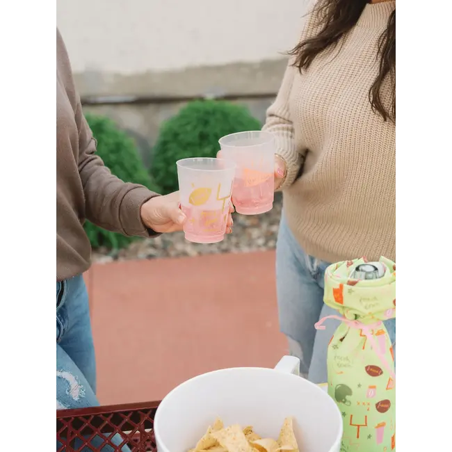 Go Team... Touchdown! Shatterproof Glasses Set