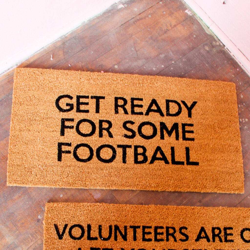 Get Ready Football Doormat