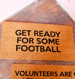 Get Ready Football Doormat