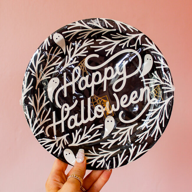 Typographic Halloween Plates