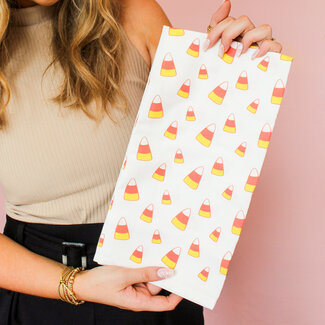 Coast and Cotton Candy Corn Tea Towel