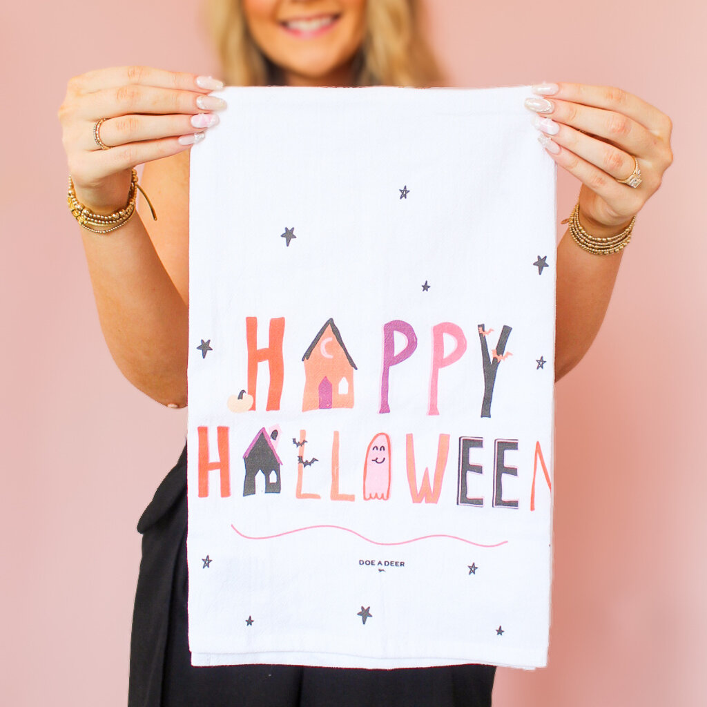 Happy Halloween Tea Towel