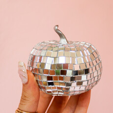 Silver Disco Pumpkins - Mini