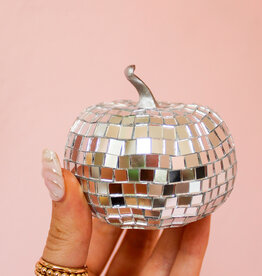 Silver Disco Pumpkins - Mini