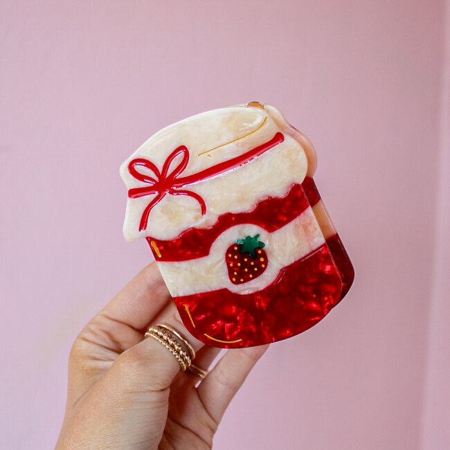 Strawberry Jam Hair Claw Clip