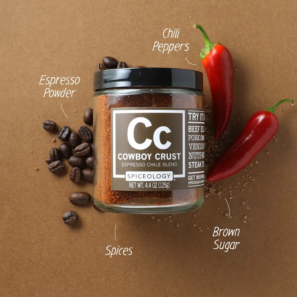 Cowboy Crust Glass Spice Jar