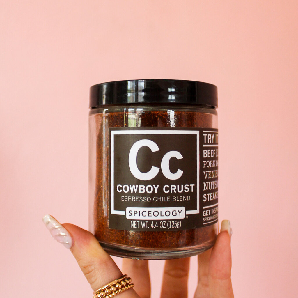 Cowboy Crust Glass Spice Jar