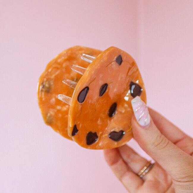 Chocolate Chip Cookie Hair Clip