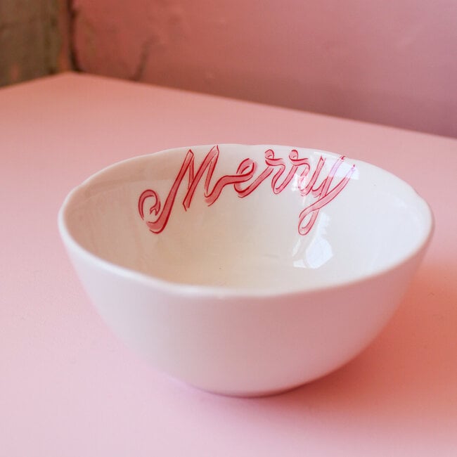 Merry Stoneware Bowl