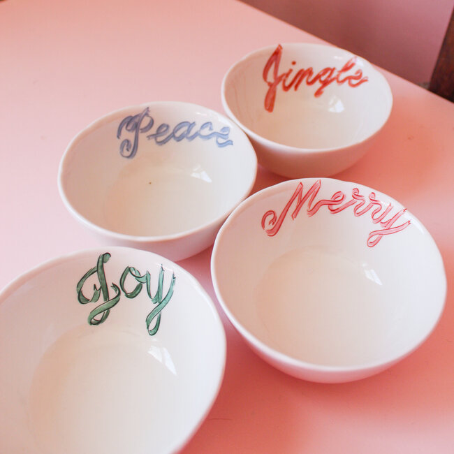 Merry Stoneware Bowl