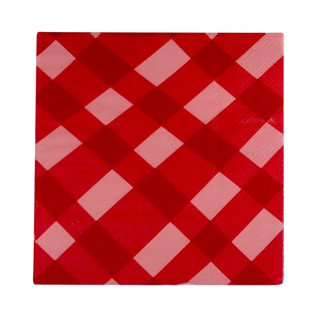 My Mind's Eye Plaid Cocktail Napkin