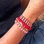 Lady in Red Mixed Bracelet Stack of 7