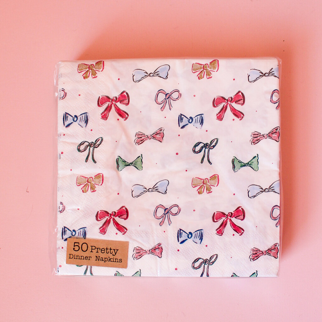 Bows Paper Napkin Pack